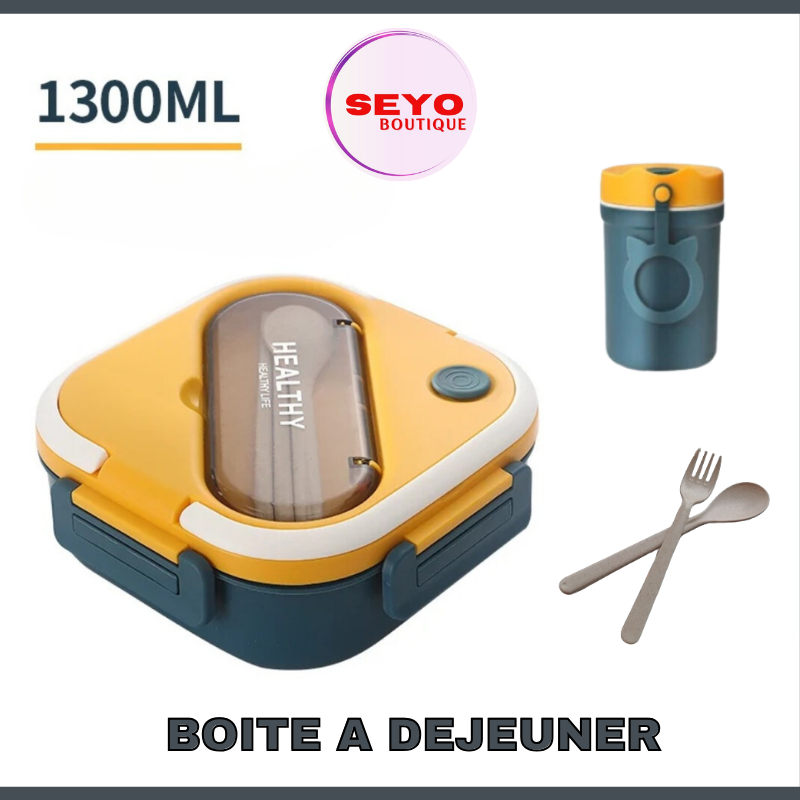 Lunch Box Enfant avec Gourde et Couverts