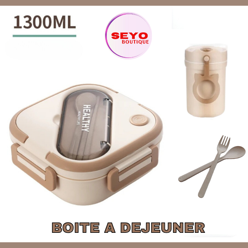 Lunch Box Enfant avec Gourde et Couverts