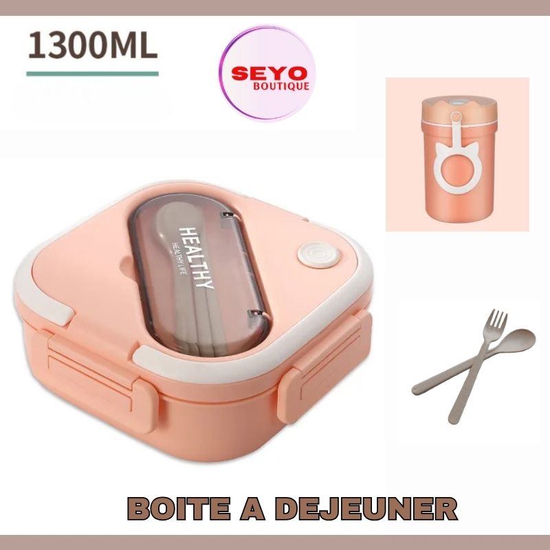 Lunch Box Enfant avec Gourde et Couverts