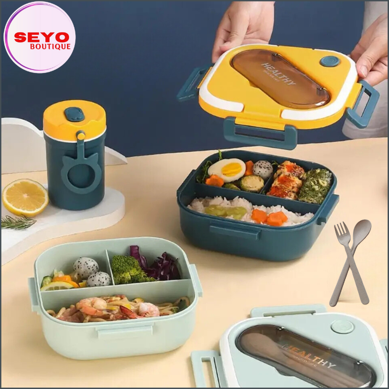 Lunch Box Enfant avec Gourde et Couverts