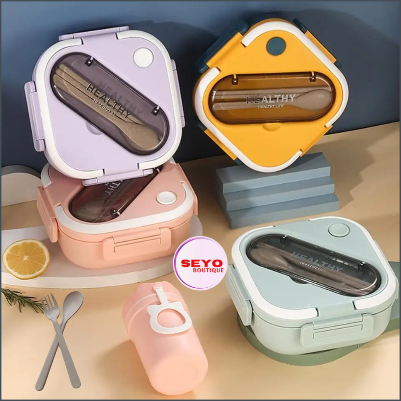 Lunch Box Enfant avec Gourde et Couverts