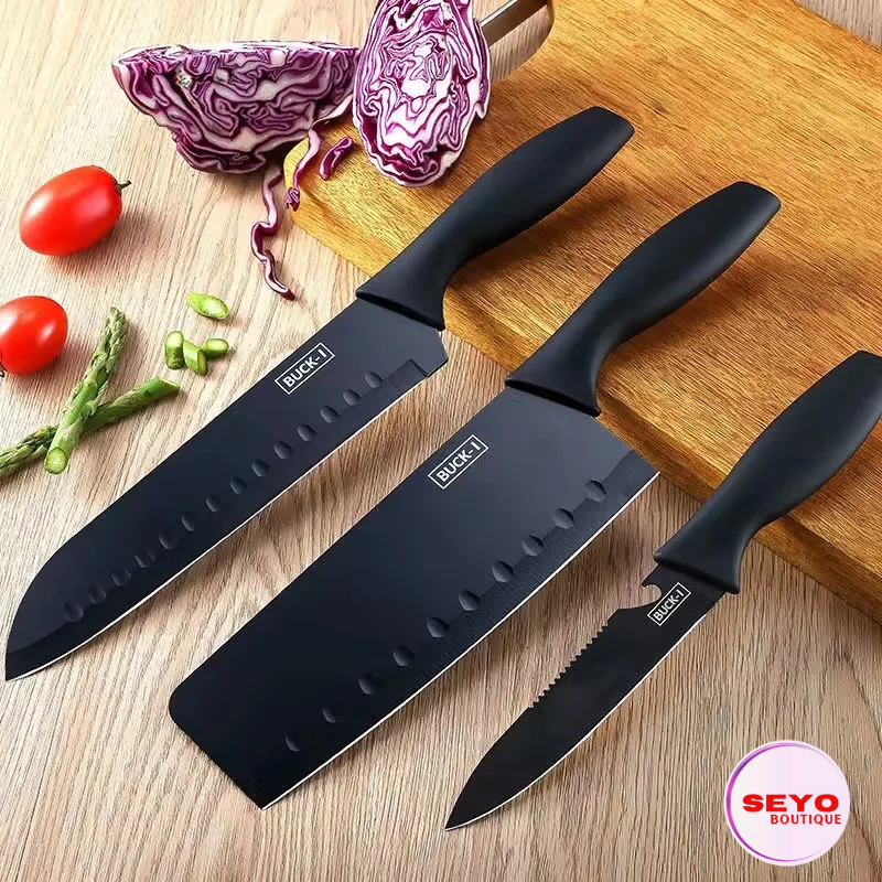 Ensemble De Couteaux De Cuisine Professionnel – 7 Pièces Complet Avec Support