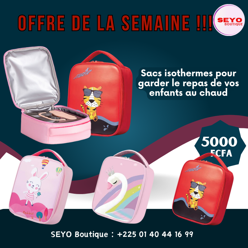 Sacs isothermes pour garder le repas des enfants au chaud