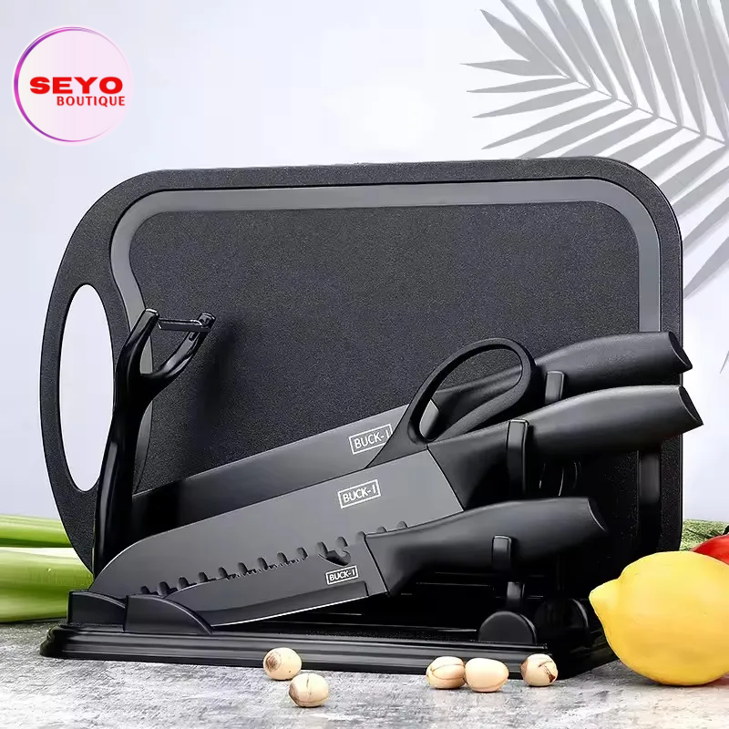 Ensemble De Couteaux De Cuisine Professionnel – 7 Pièces Complet Avec Support